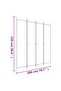 4-Panel Room Divider Anthracite 200x220 cm Fabric - 7