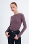 Crew Neck Basic Blouse B1496-Dk2