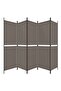 5-Panel Room Divider Anthracite 250x200 cm Fabric - 4