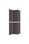 3-Panel Room Divider Brown 150x220 cm Fabric - 4
