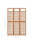 3-Panel Room Divider/Trellis Solid Fir Wood 121x180.5 cm - 7