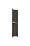 3-Panel Room Divider Brown 150x220 cm Fabric - 5