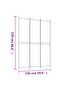 3-Panel Room Divider Black 150x220 cm Fabric - 3