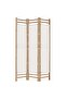 Folding 3-Panel Room Divider 120 cm Bamboo and Canvas - 4