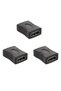 3Pcs HDMI Interconnector Female to Female Adapter 1080P Full Hd Cable Extension Tv Monitor Compatible