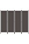 4-Panel Room Divider Anthracite 200x180 cm