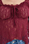 Front Tie Lace Blouse B17781 - 2