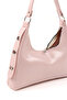 Crinkled Textured Pink Shk82 Baguette Model Single Compartment Women's Faux Leather Hand and Shoulder Bag - 6