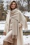 Women's Tasseled Thick Shoulder and Shawl Scarf - 4