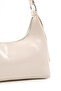 Crinkle Textured Cream Shk82 Baguette Model Single Compartment Women's Faux Leather Hand and Shoulder Bag - 7