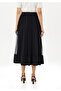 Special Design Plaid Top with Tulle 3D Look Midi Skirt - 2