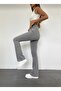 Cloria Women's Gray Flared Pants - 3