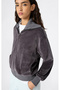 Full Zip Sweatshirt Women's Gray Sweatshirt - 118104-Kk022 - 4