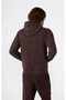 Icons Wash Full Zip Hoodie Sweatshirt Brown Men's Sweatshirt - 221758-Ms570 - 2