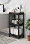 Paggy 3-Tier Rolling Bathroom Organizer Shelf, Bathroom Cabinet Inside Organizer - 2