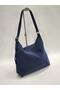 Women's Suede Shoulder Bag - with Belt - 3