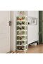 1-Piece 9 Tier Shoe Rack/Multi-Layer Shoe Rack Light Green - 5