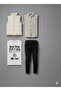 Babali Kids 7162 Combed Cotton Vest Shirt with Pants 4-Piece Set - 6