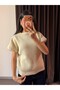 Women's Half Fisherman Shoulder Pad Piece Sweater - 5