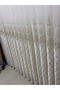 Nova Gold Detailled 1/3 Pleated Tulle Curtain Apm - 6