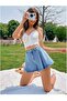 Kot Shorts, Pleated, Oversized, 100% Cotton, Comfortable Fit Shorts
