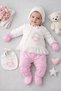 Newborn Baby Girl, Lace-Trimmed, 5-Piece Set, Hospital Discharge