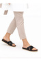Pr 19055 Wooden Look Flexible Sole Daily Women's Slippers Home and Outdoor Slippers - 2