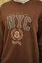 حذاء نسائي NYC مطبوع سويت براون - 5