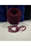 Knitting Yarn Burgundy Moher Acrylic Hand Knitting Yarn 100Gr - 2