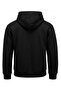 Oversized Hoodie |   Blackout Printed (Unisex Cotton Soft Textured Wide Cut Black Hooded Sweat) - 4