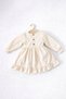 0-24 Months Waffle Woven Ruffled Baby Girl Kids Dress - 3