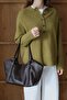 Women's Buckle Detailed Zippered Shoulder Bag Riva
