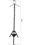 Vertical Clothes Incense Burner Stand Black