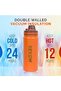 Double Wall Vacuum Flask Insulated Stainless Steel Water Bottle for Hot and Cold Beverages 530ML - 2