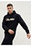 Oversized Hoodie |   Blackout Printed (Unisex Cotton Soft Textured Wide Cut Black Hooded Sweat)