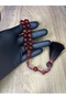 Old Collectible Tightened Amber Prayer Beads with Braided Rope Tassels - 4