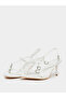 Strappy Heel Sandals with Buckle Detail - 2