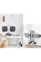 Retro Desktop Flip Clock – Aesthetic Wall Clock for Living Room, Modern Mechanical Table Clock for - 2