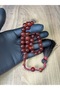 Old Collectible Tightened Amber Prayer Beads with Braided Rope Tassels - 2
