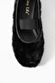 Rabbit Fur Zra Model Soft Women's Ballerinas - 5