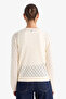 Regular Fit Crew Neck Lace-Like Knit Buttoned Knit Cardigan G0191AX25AU - 6