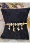 Gold&Silver Human Figure Steel Charm Bracelet