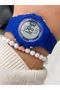 Girl's Watch-In Gift Package-Digital Sports-Navy Blue Silicone Band-Pool Sea Suitable + Bracelet - 4