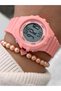 Girl's Watch-In Gift Package-Digital Sports-Ecru Silicone Cord-Pool Sea Suitable + Bracelet - 4