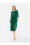 Women Embellished Sleeve Midi Dress