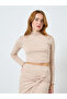 Women High Neck Crop Top and Split Hem Skirt Co-Ords - 2
