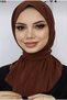 Snap-On Hijab Bonnet, a Muslim Head Covering That Covers the Neck, Is Comfortable, Practical, Black, Ready-To-Wear, Luxurious, Combed Cotton Shawl Headgear. - 3
