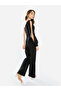Women One Shoulder Chain Accent Jumpsuit - 6