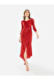 Women Sequin Wrap Slit Maxi Dress