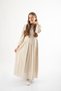 Girls Suzani Embroidery Detail Tie-Detail Waist Dress, Height-Length Children’s Modest Dress Age 7–14 - 7